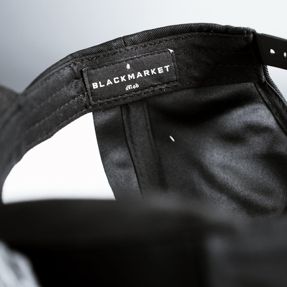 BxM Black Suede Cap - BlackMarketLabs.com