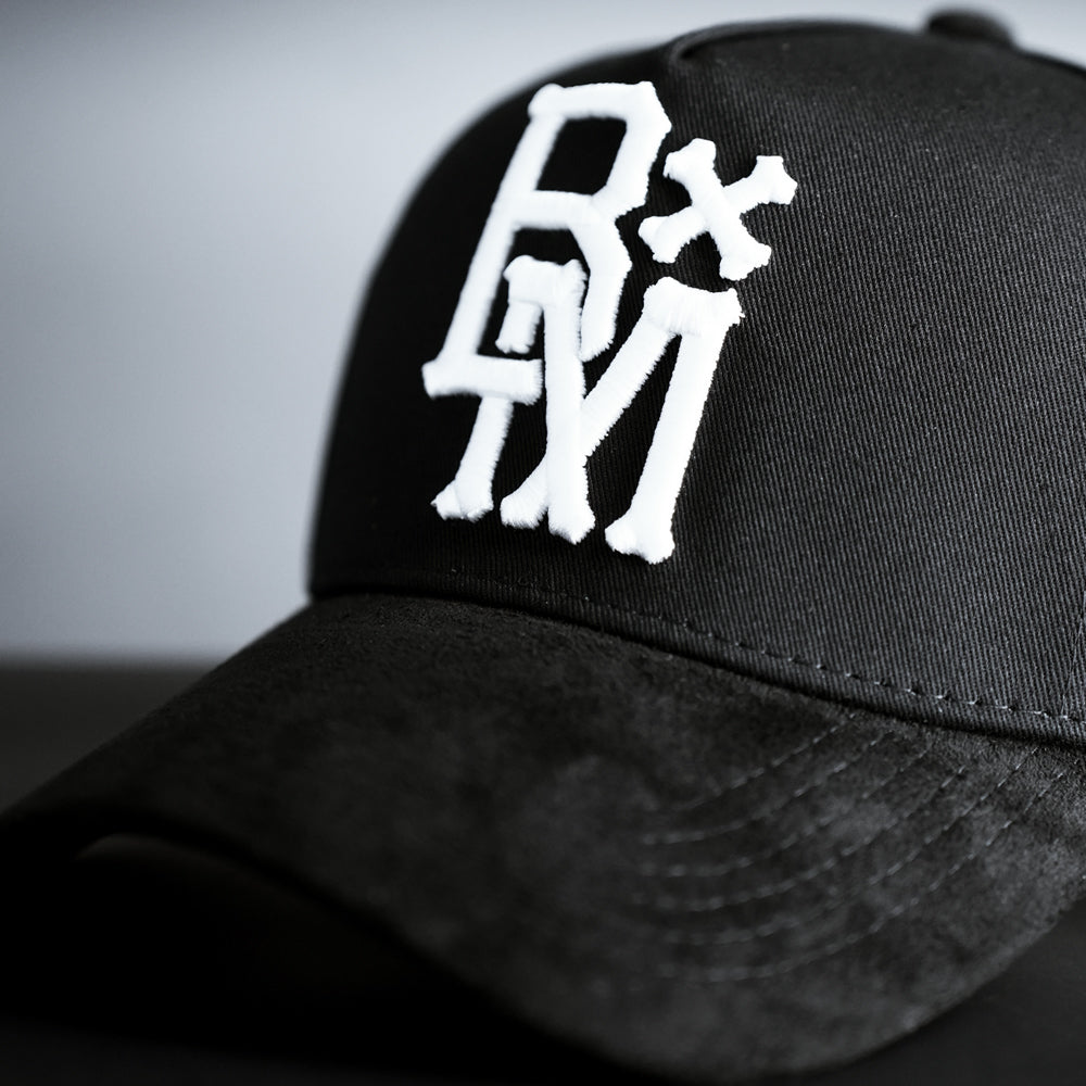 BxM Black Suede Cap - BlackMarketLabs.com