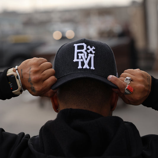 BxM Grey Denim Corduroy Cap - BlackMarketLabs.com