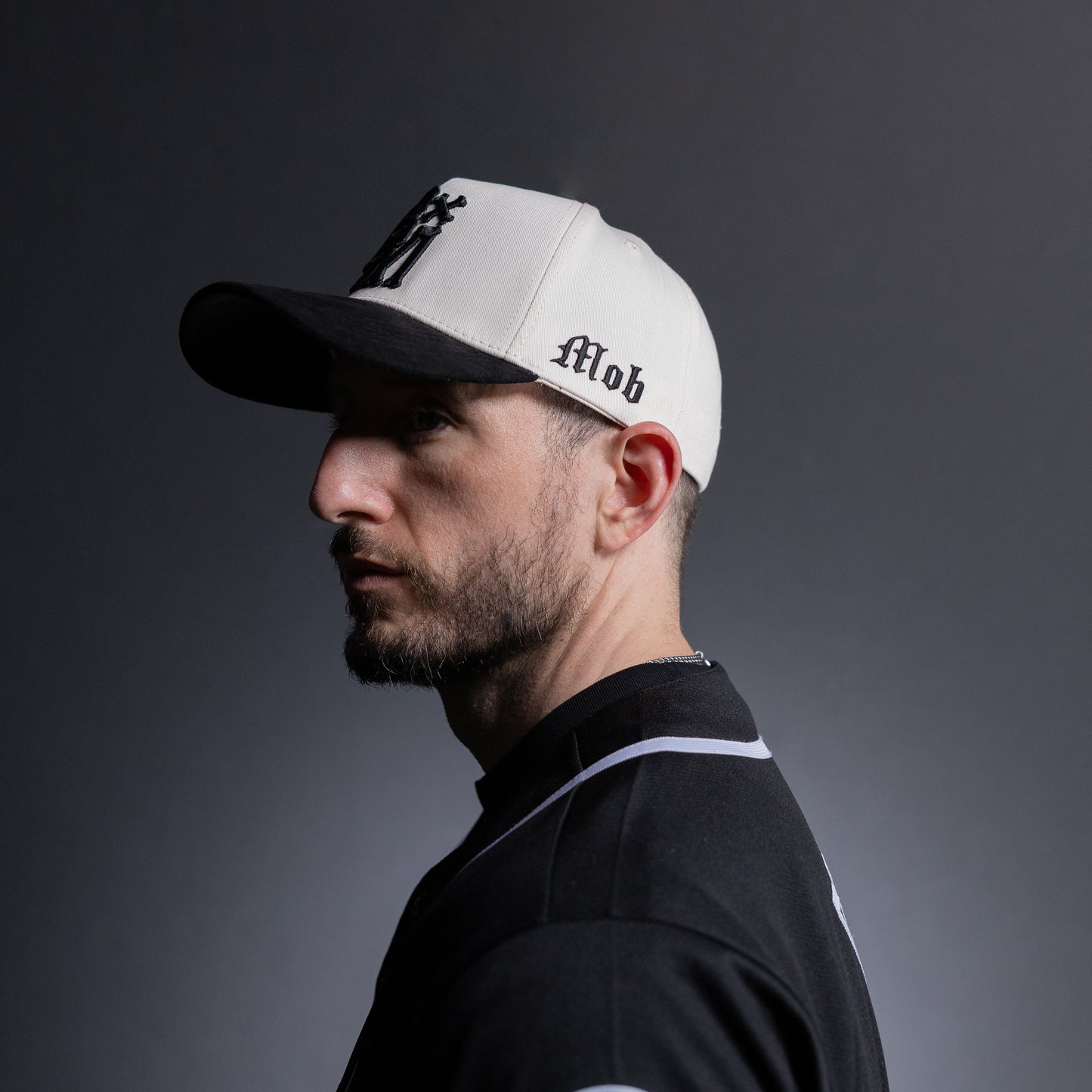 BxM Off-White Suede Cap - BlackMarketLabs.com