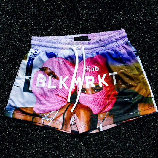 BLKMRKT Baddies Muay Thai Shorts - BlackMarketLabs.com