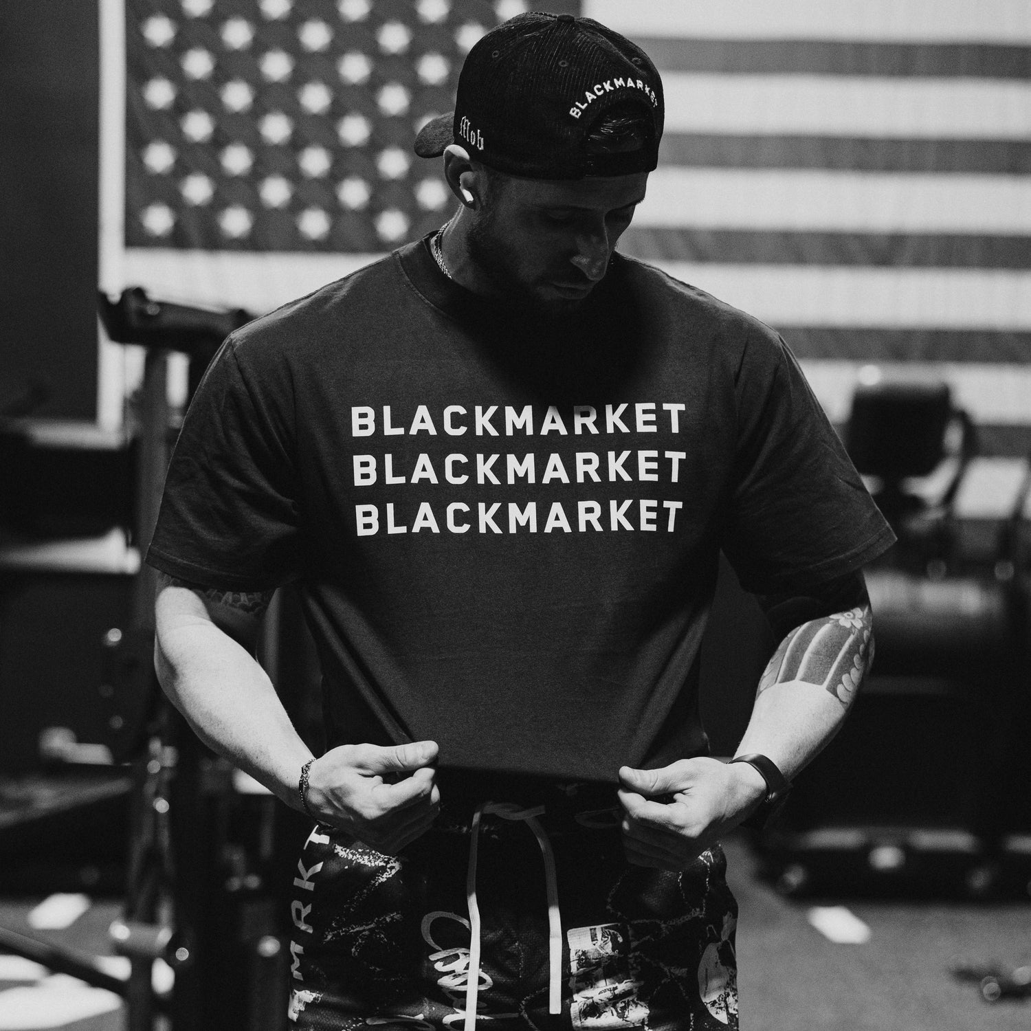 Black Triple Threat Tee - BlackMarketLabs.com