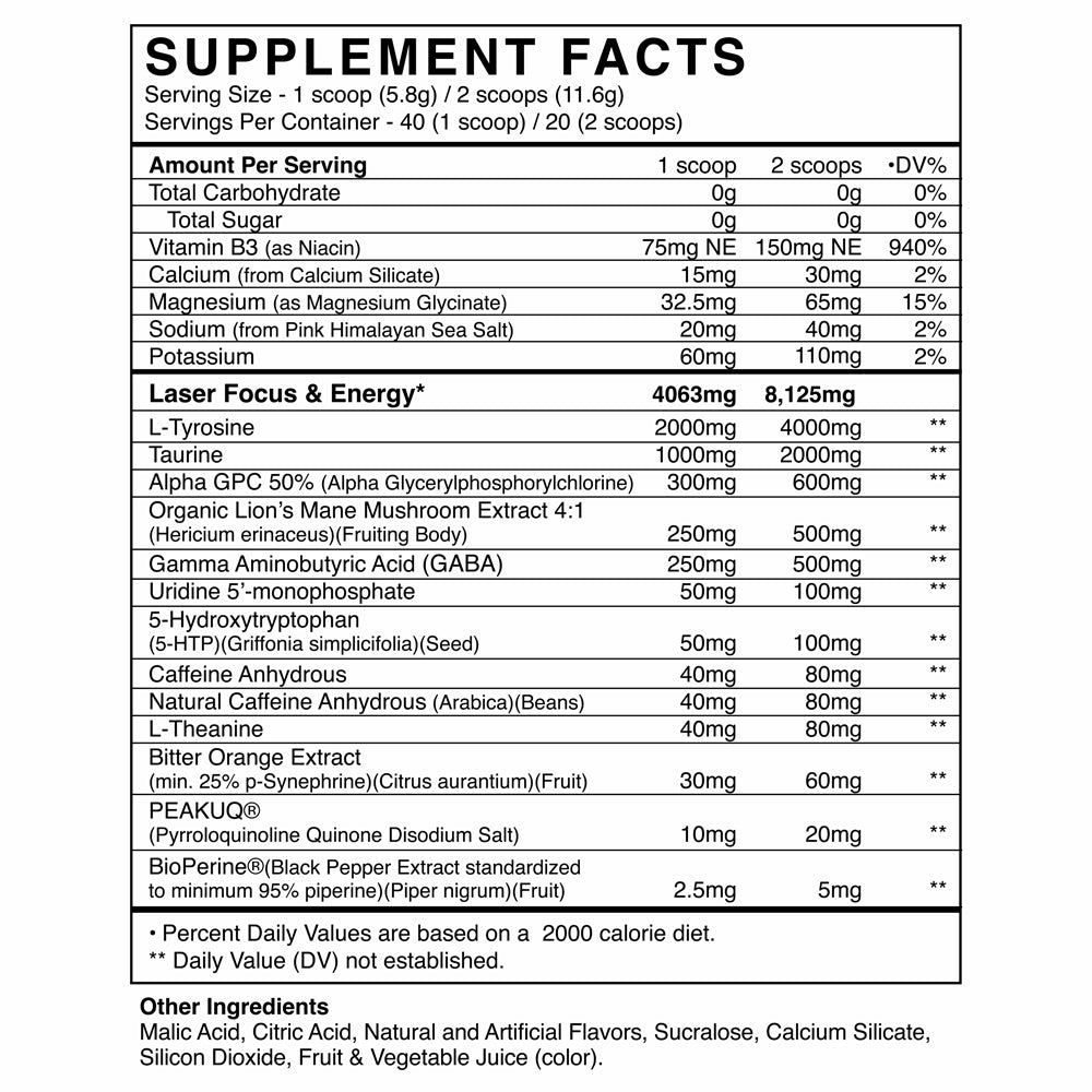 BUMP Laser-Focus Nootropic - BlackMarketLabs.com