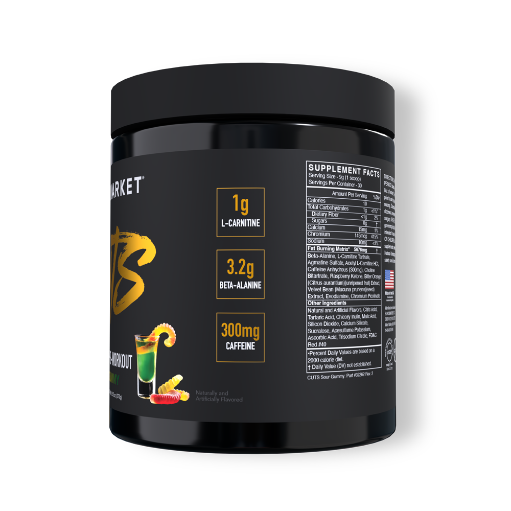 CUTS Thermogenic Pre-workout - BlackMarketLabs.com