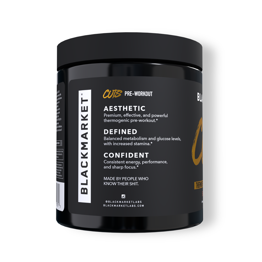 CUTS Thermogenic Pre-workout - BlackMarketLabs.com
