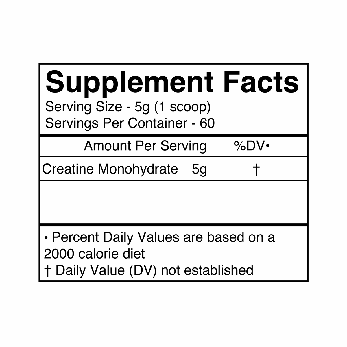 Creatine Monohydrate - BlackMarketLabs.com
