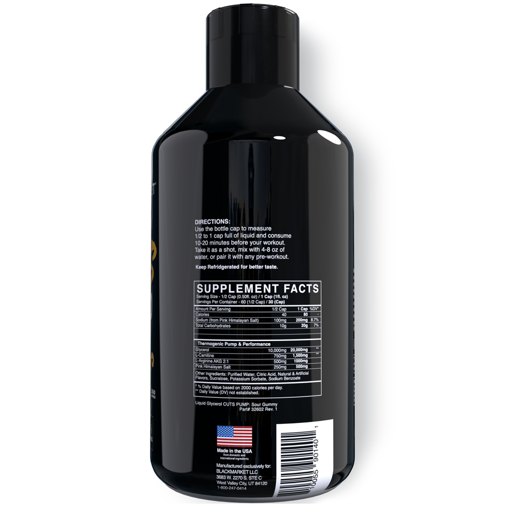 CUTS Thermogenic PUMP - BlackMarketLabs.com