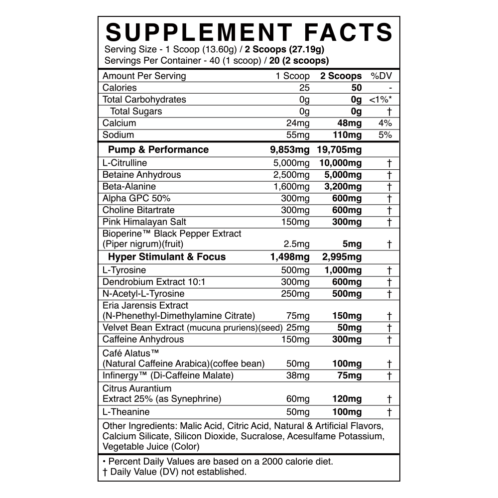 DEFY Hyper-Stimulant Pre-workout - BlackMarketLabs.com