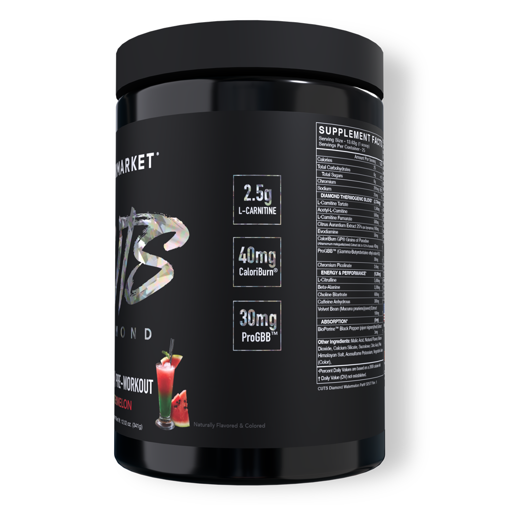 CUTS DIAMOND Thermogenic Pre-workout - BlackMarketLabs.com