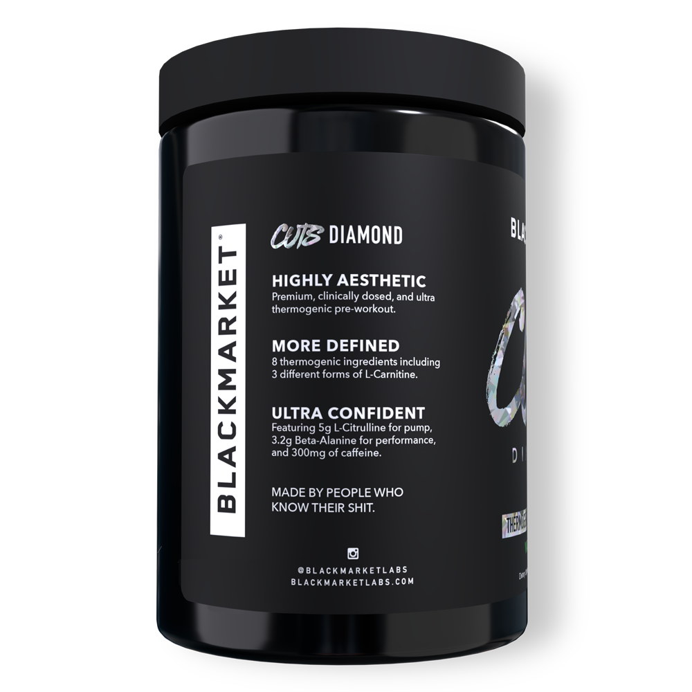 CUTS DIAMOND Thermogenic Pre-workout - BlackMarketLabs.com