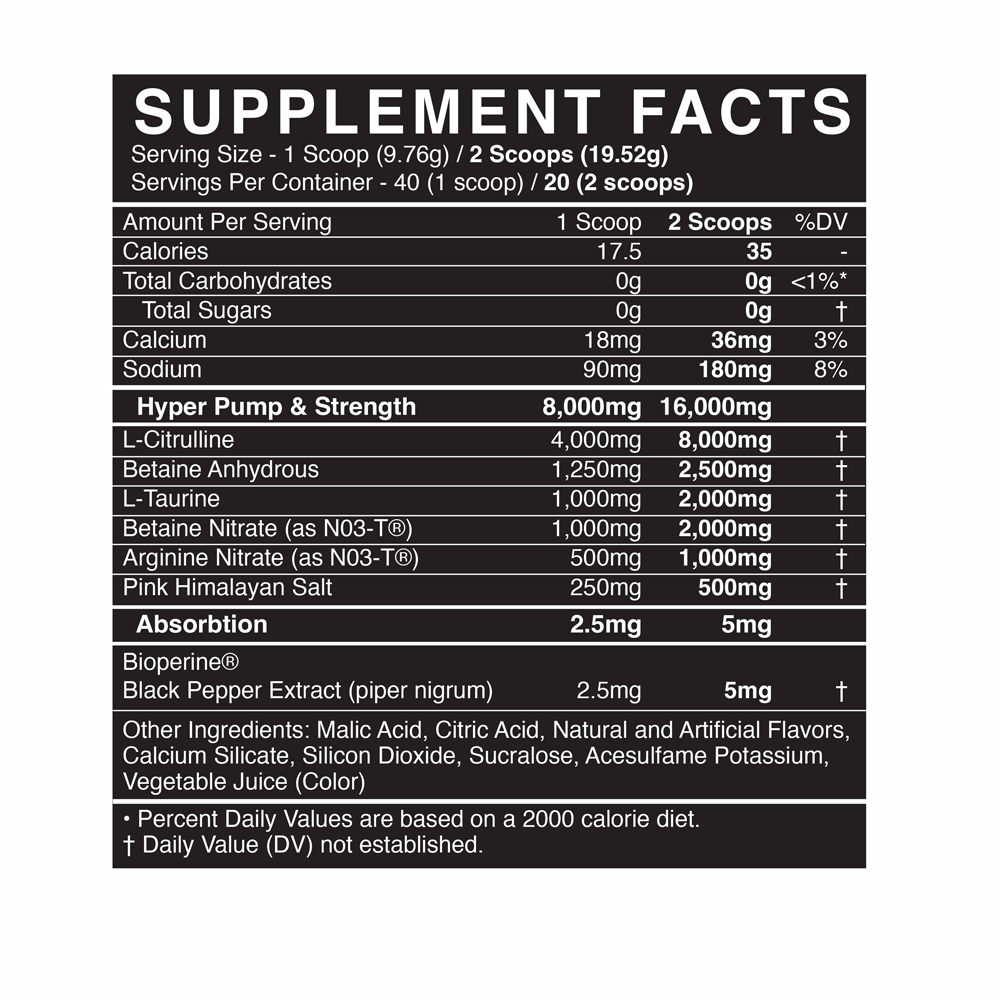 PUMP Stim-Free Pre-workout - BlackMarketLabs.com