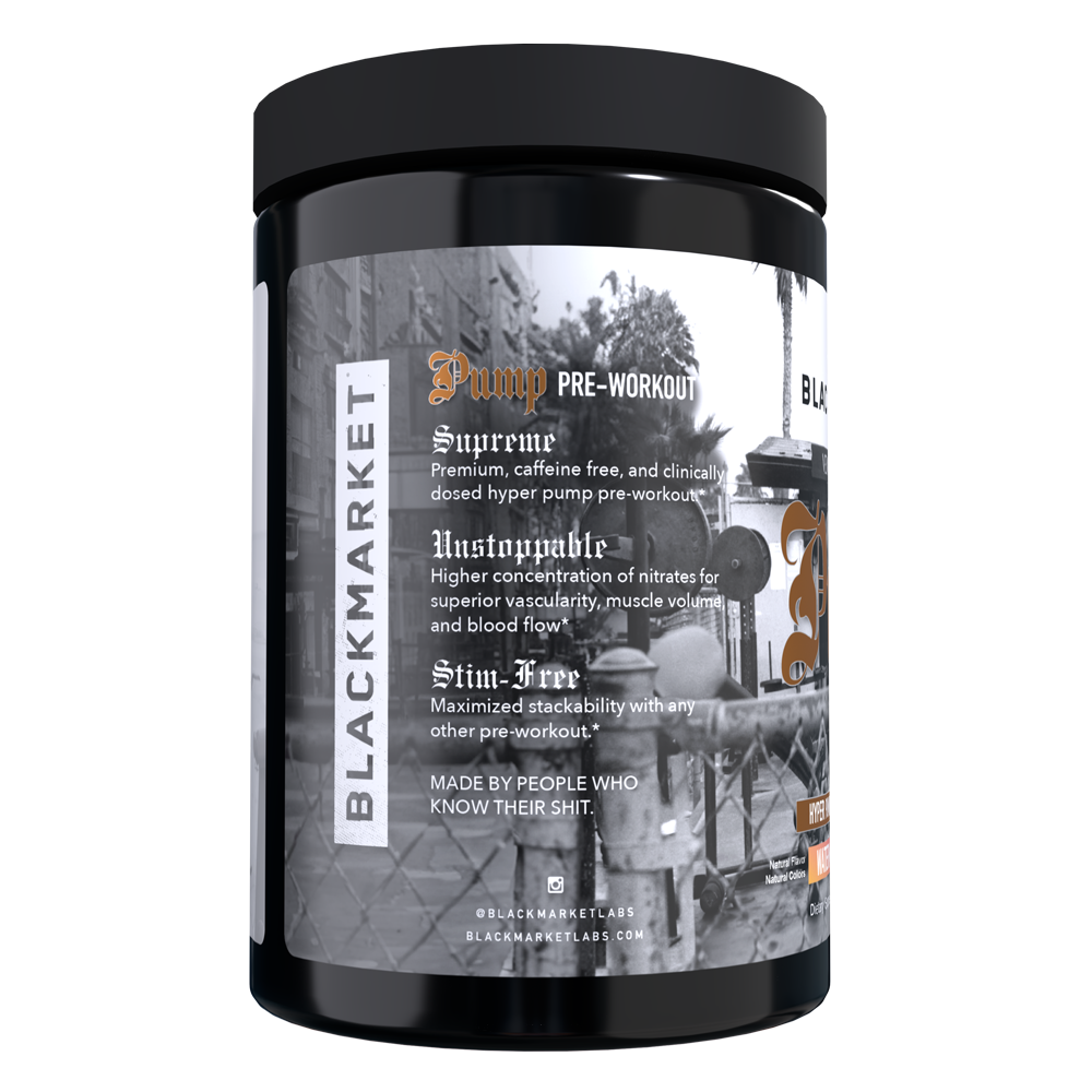 PUMP Stim-Free Pre-workout - BlackMarketLabs.com