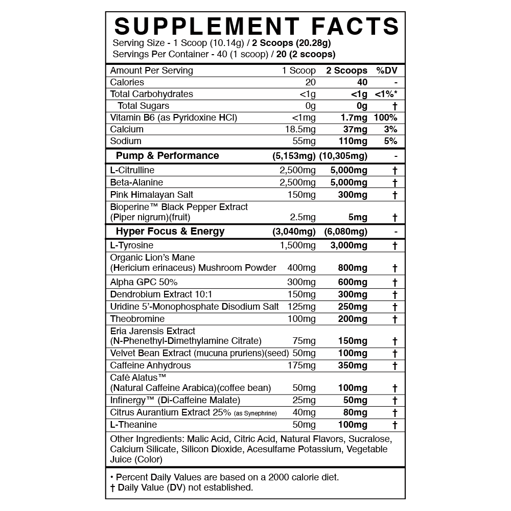RULE Hyper-Focus Pre-workout - BlackMarketLabs.com