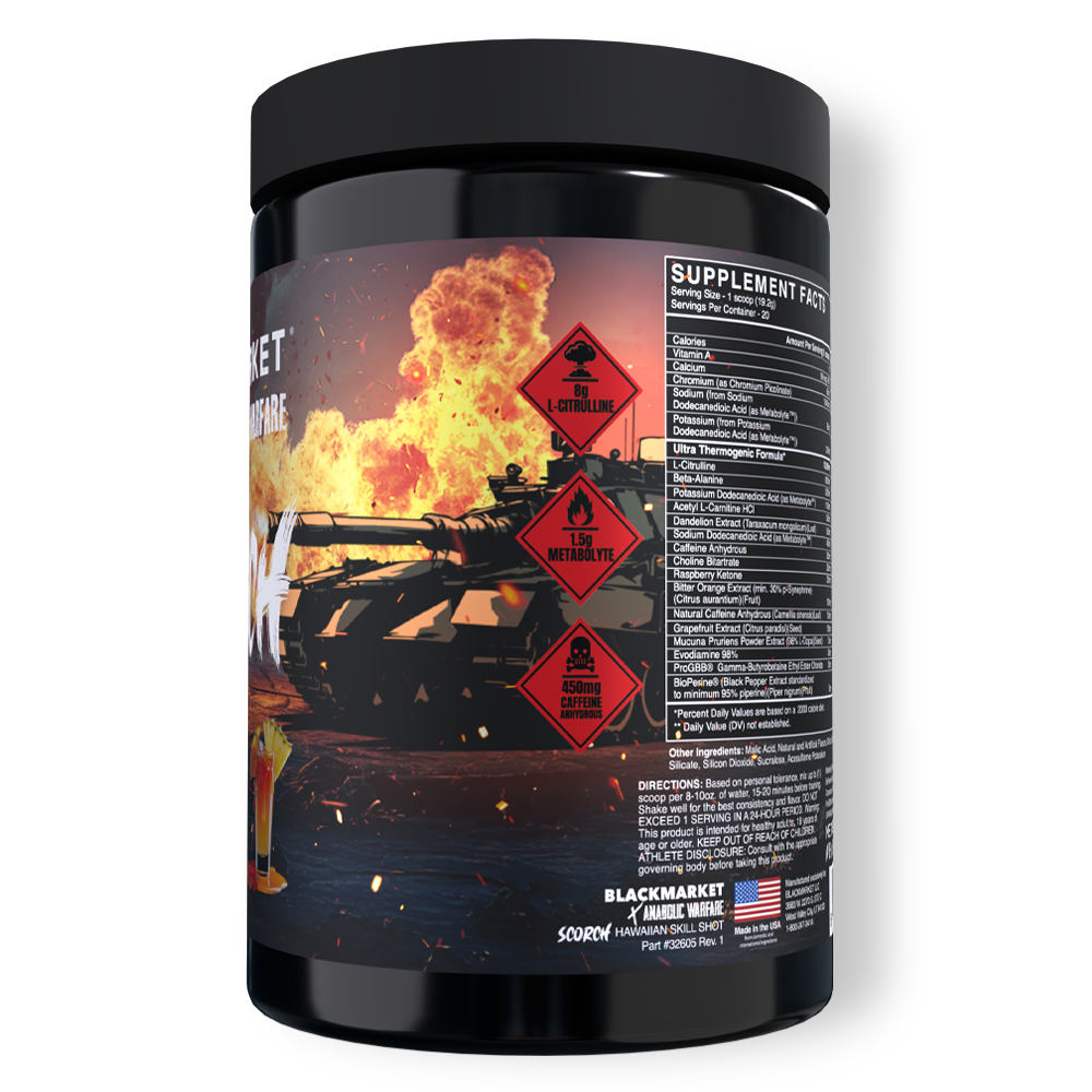 SCORCH Ultra Thermogenic Pre-workout - BlackMarketLabs.com