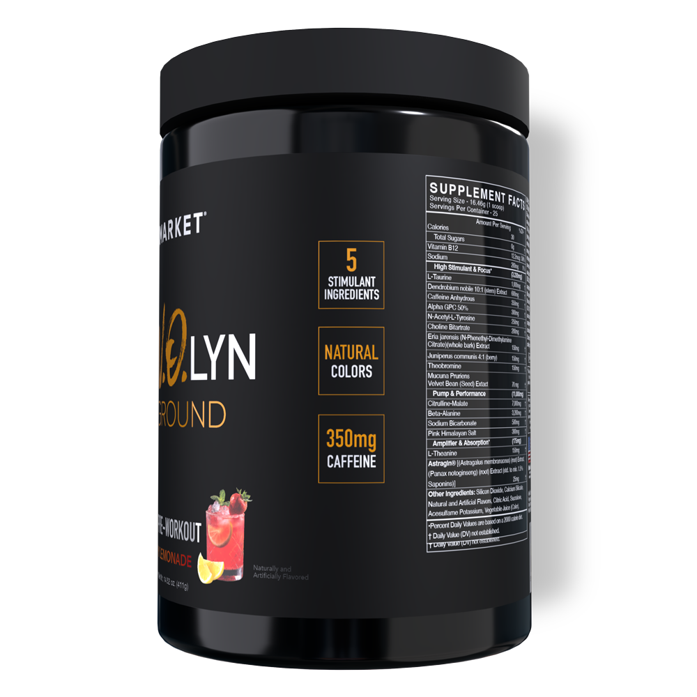UNDERGROUND High Stimulant Pre-workout - BlackMarketLabs.com