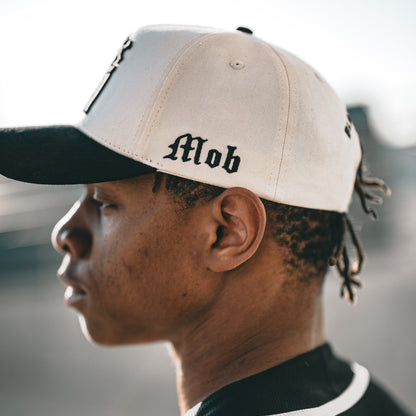 BxM Off-White Suede Cap