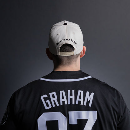 BxM Off-White Suede Cap - BlackMarketLabs.com