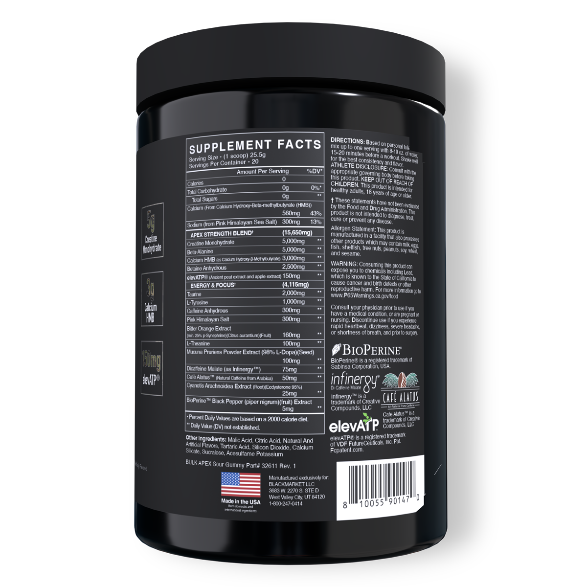 BULK APEX Strength Pre-workout - BlackMarketLabs.com