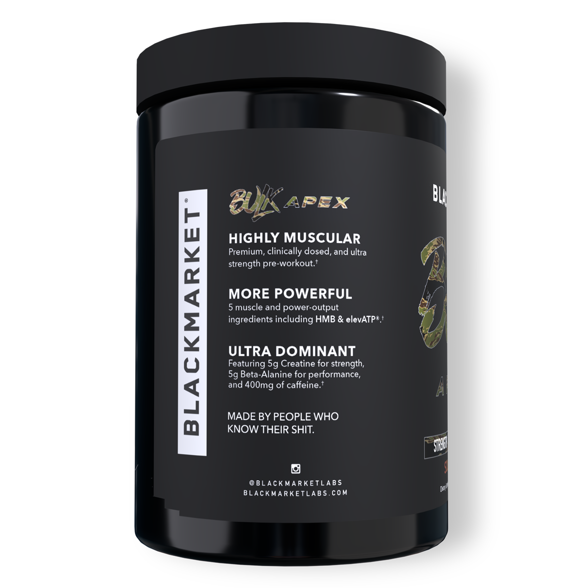 BULK APEX Strength Pre-workout - BlackMarketLabs.com