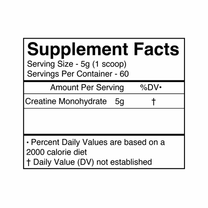 Creatine Monohydrate - BlackMarketLabs.com