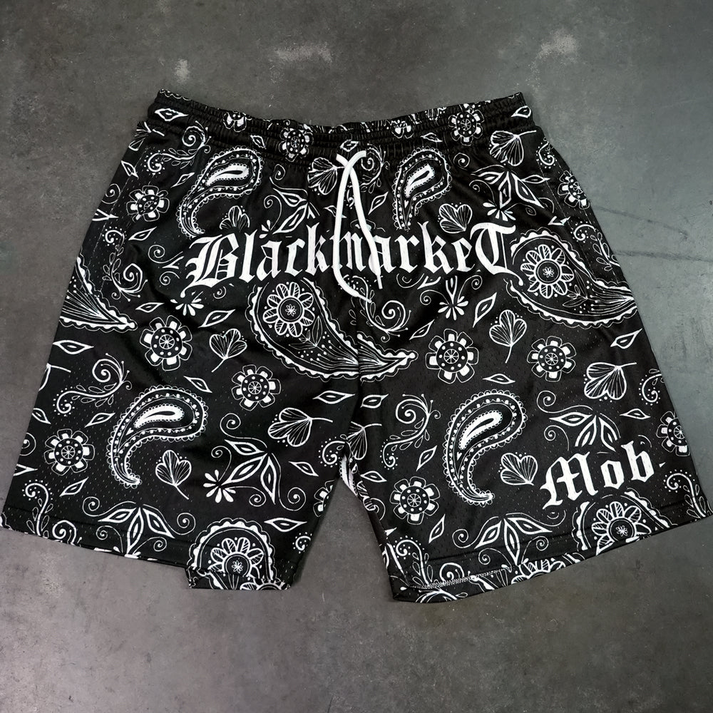 Paisley Mesh MOB Shorts