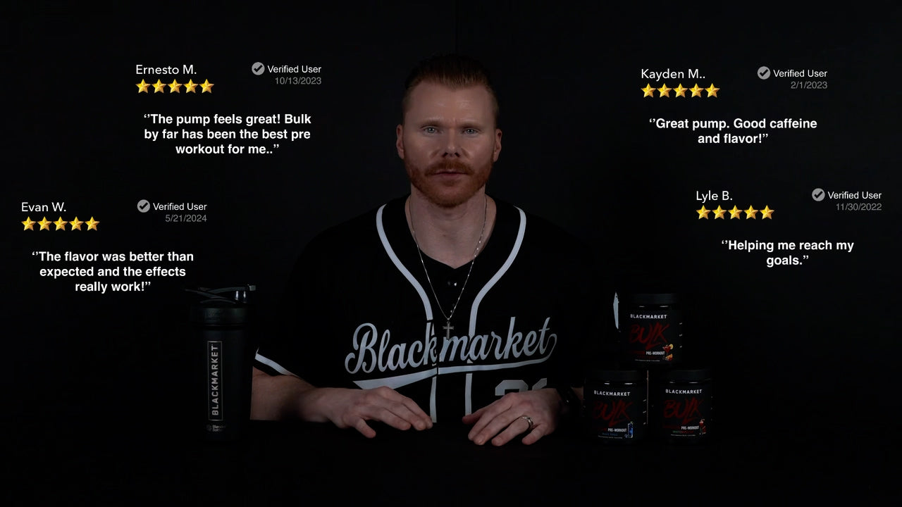 BULK - Strength and Testosterone Support Pre-Workout - BLACKMARKET